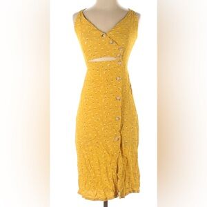 Altar'd State Yellow Floral Dress